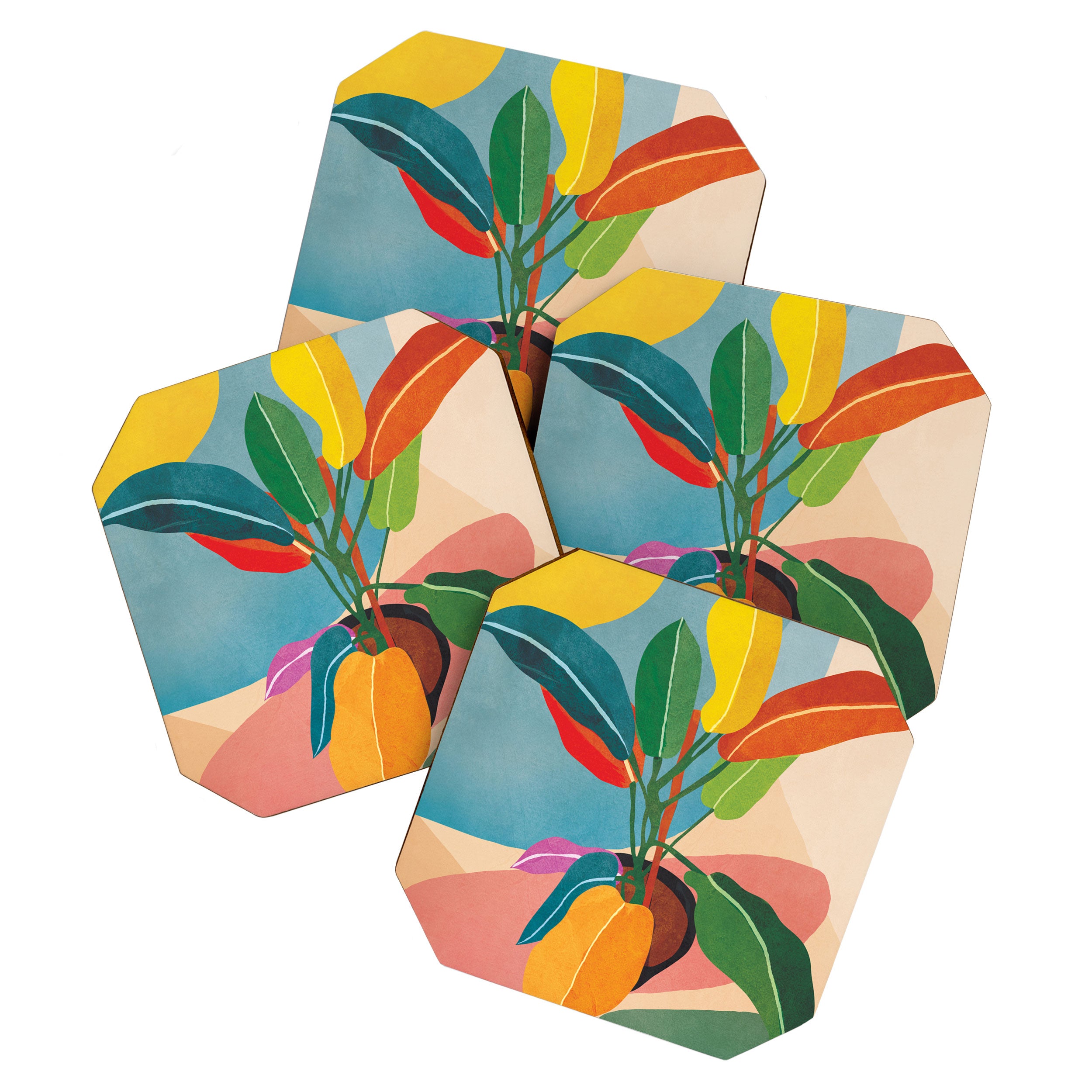 Colorful Branching Out 38 Coaster Gallery Image 1