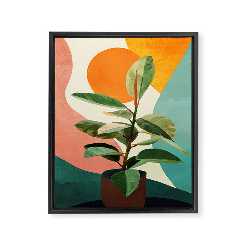 Colorful Ficus 1 Framed Canvas Print Gallery Image 6