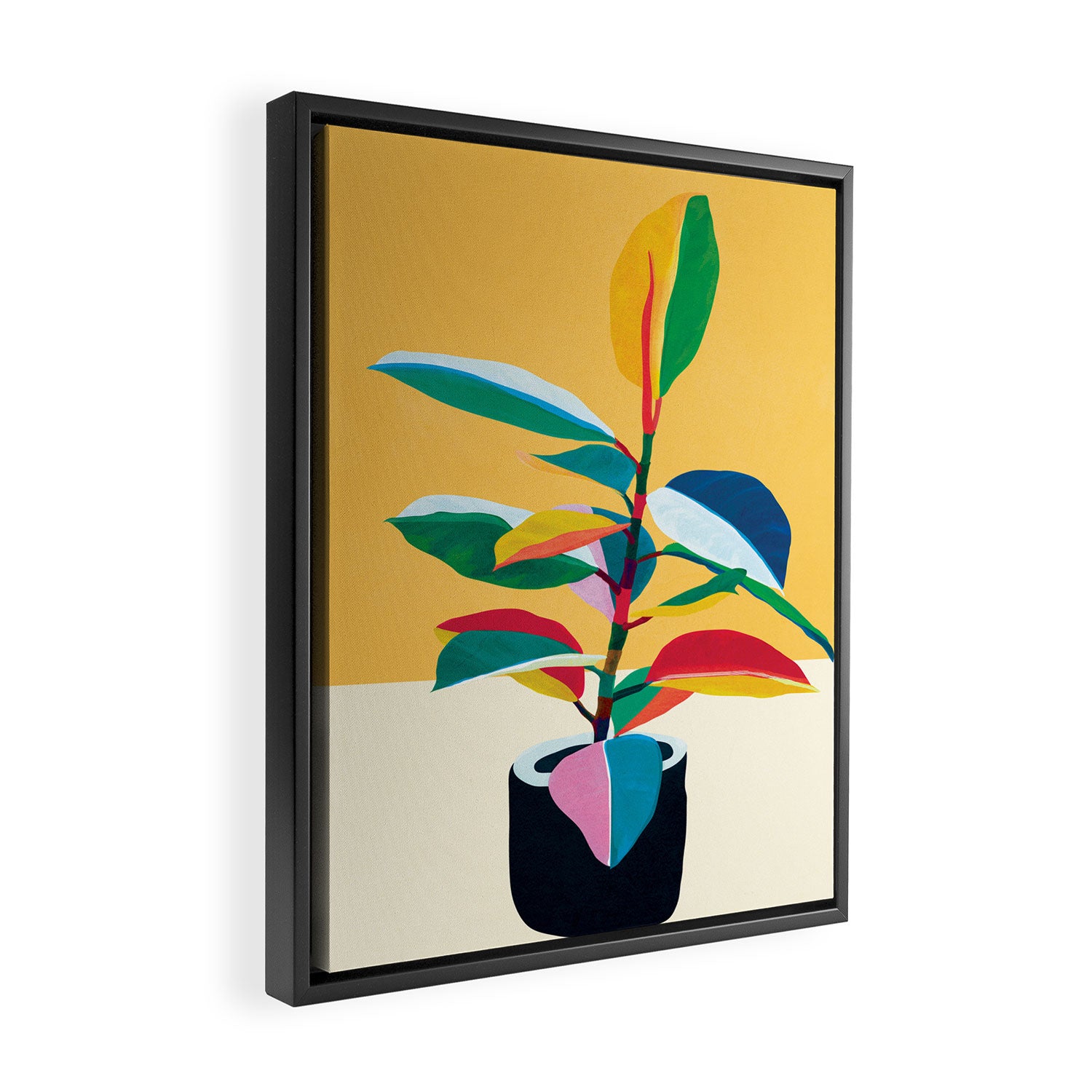 Colorful Ficus 4 Framed Canvas Print Gallery Image 2