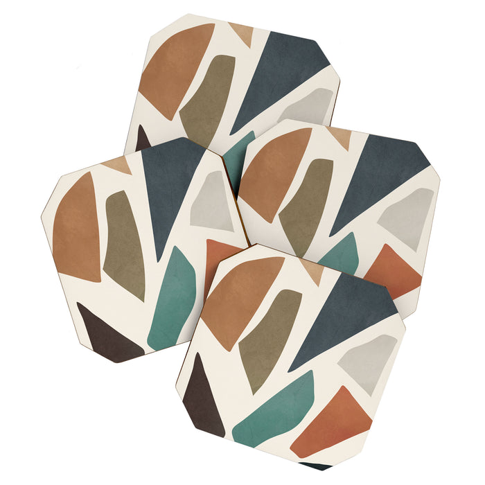 Colorful Shapes I Coaster Gallery Image 1