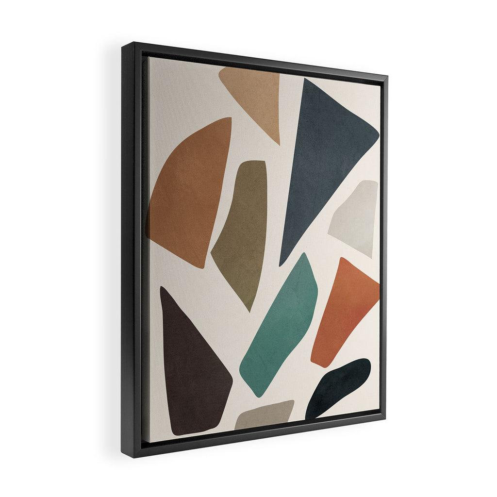 Colorful Shapes I Framed Canvas Print Gallery Image 2