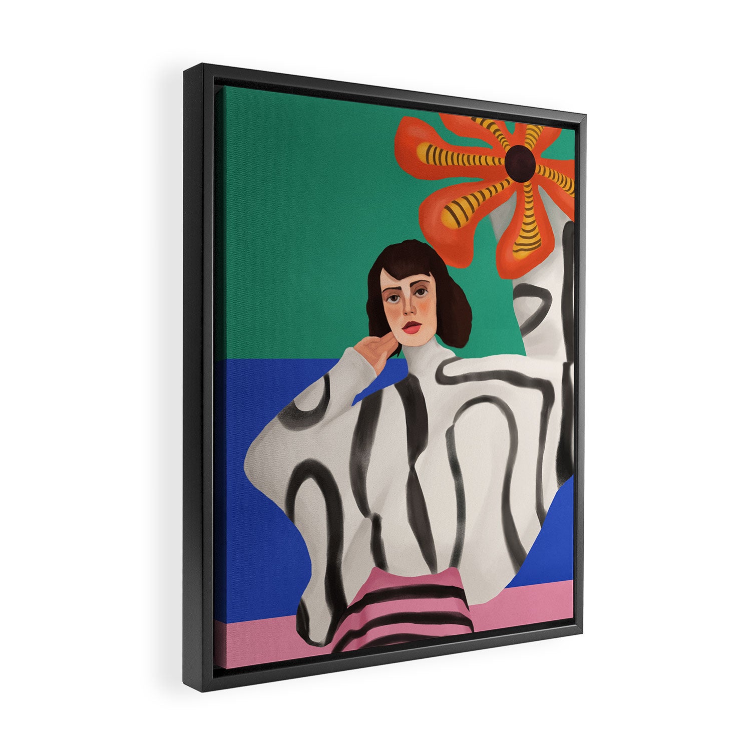 Dance of Colors and Dreams Framed Canvas Print Gallery Image 2