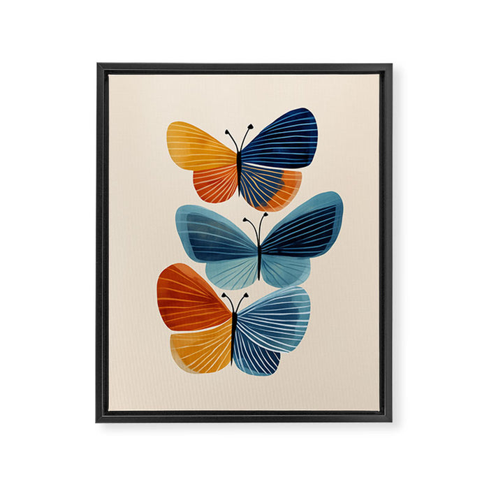 Dancing Butterflies Framed Canvas Print Gallery Image 1