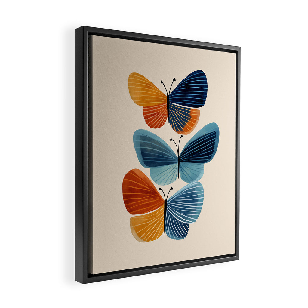 Dancing Butterflies Framed Canvas Print Gallery Image 2