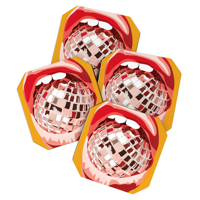 Disco Kiss 4 Coaster Gallery Image 1