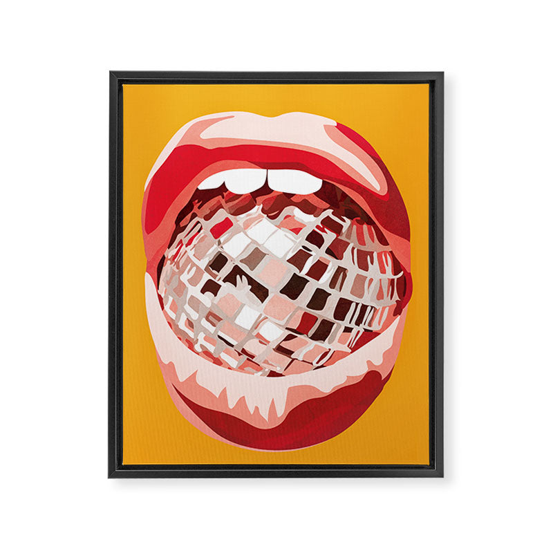 Disco Kiss 4 Framed Canvas Print Gallery Image 6