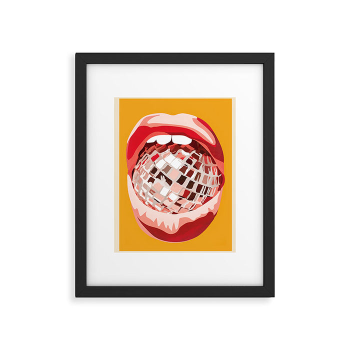 Disco Kiss 4 Framed Art Print Gallery Image 1