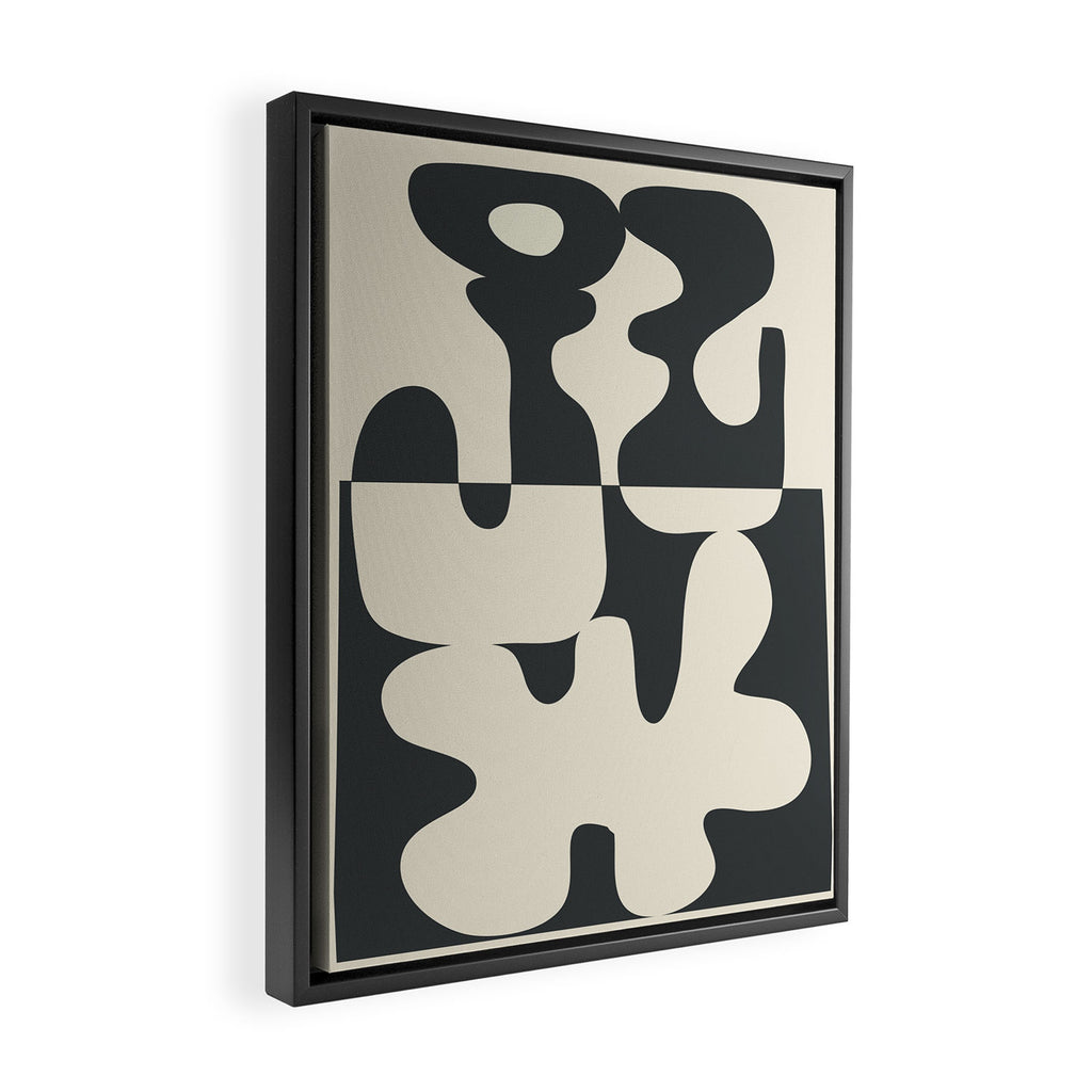 Duality in Motion 1 Framed Canvas Print Gallery Image 2