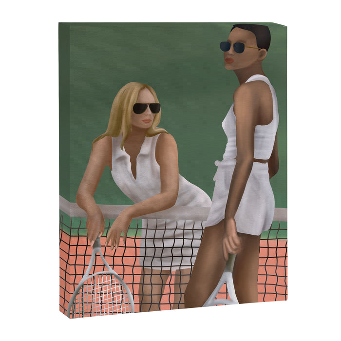Elegance on the Court Canvas Print Gallery Image 1