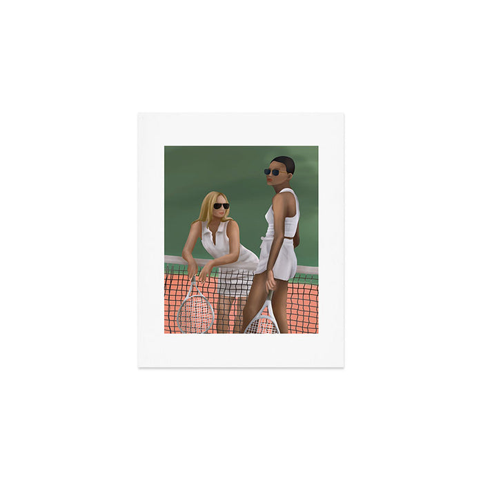 Elegance on the Court Art Print Gallery Image 1