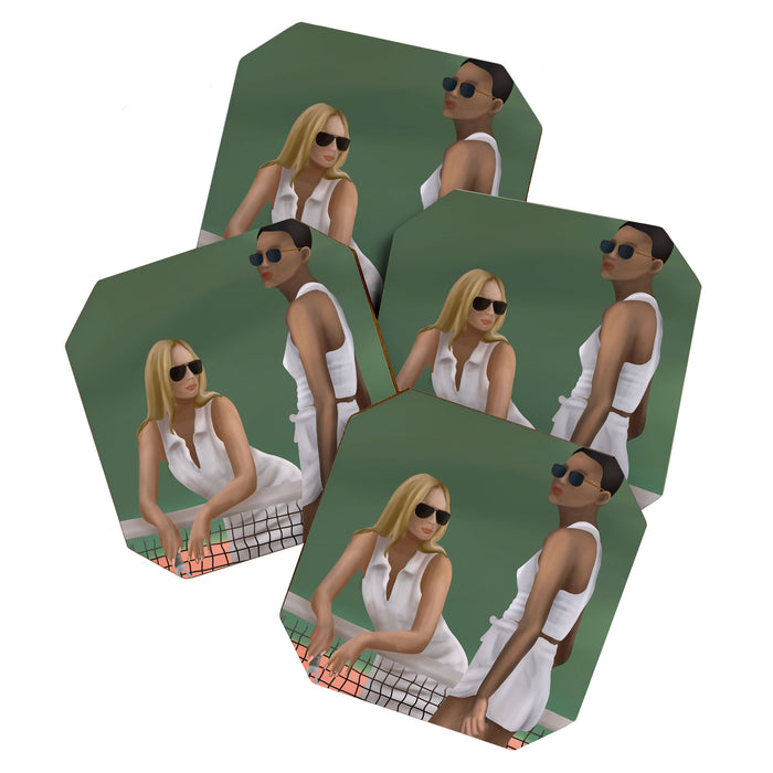 Elegance on the Court Coaster Gallery Image 1