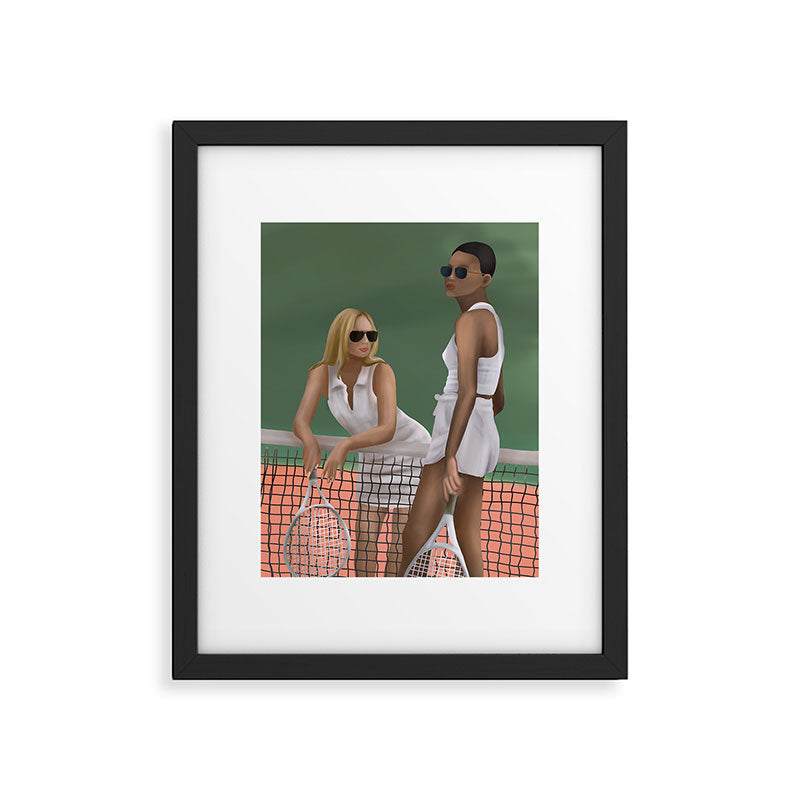 Elegance on the Court Framed Art Print Gallery Image 5