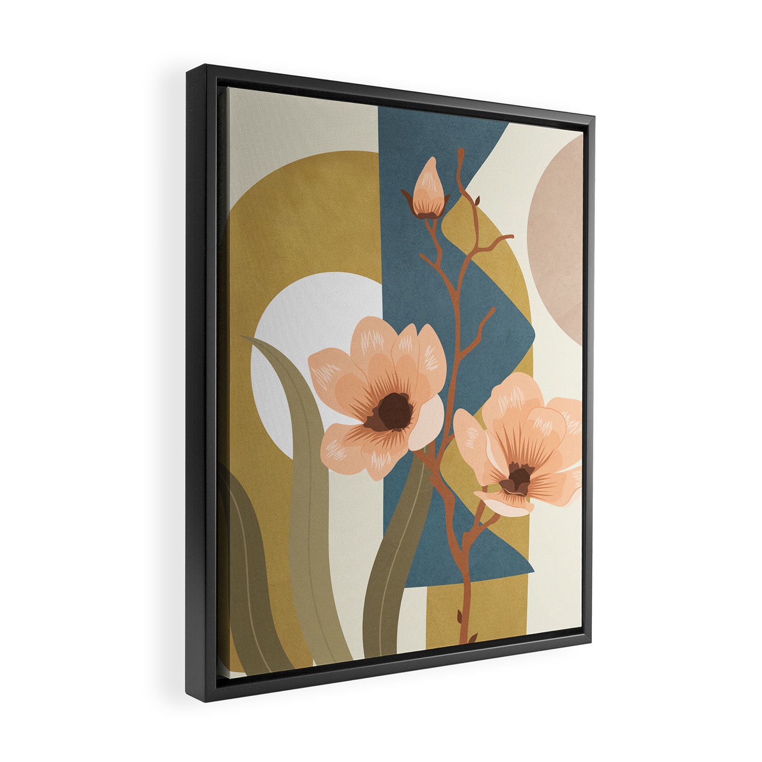 Elegant Shapes 02 Framed Canvas Print Gallery Image 2