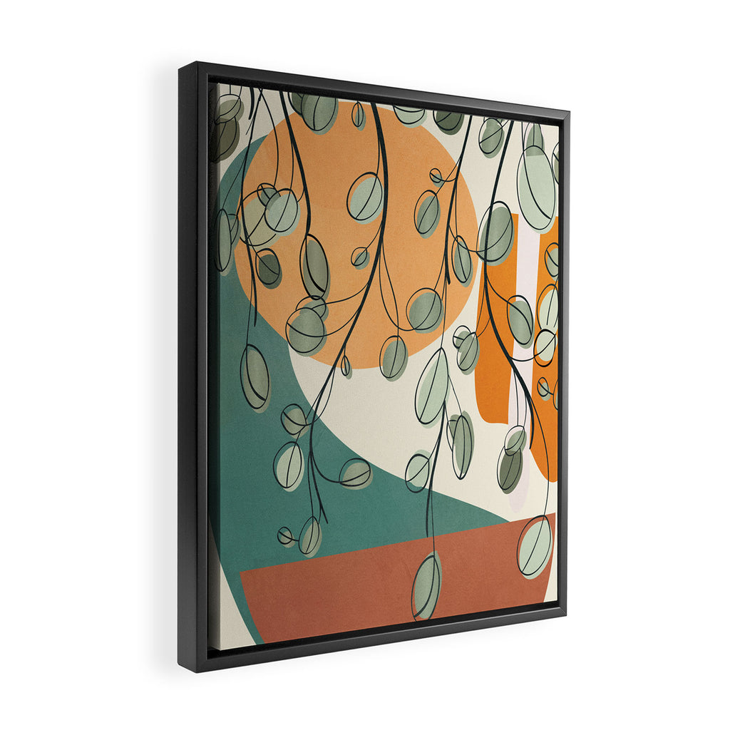 Elegant Shapes 04 Framed Canvas Print Gallery Image 2