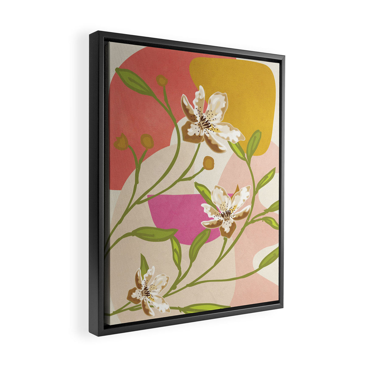 Elegant Shapes 12 Framed Canvas Print Gallery Image 2