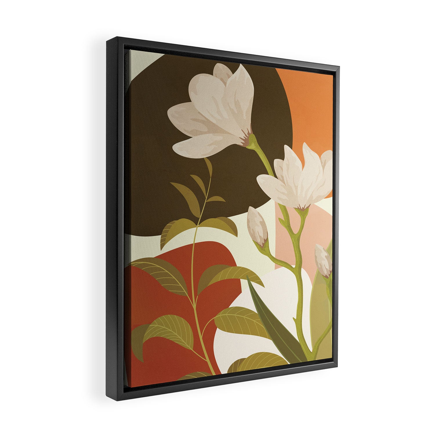 Elegant Shapes 14 Framed Canvas Print Gallery Image 2