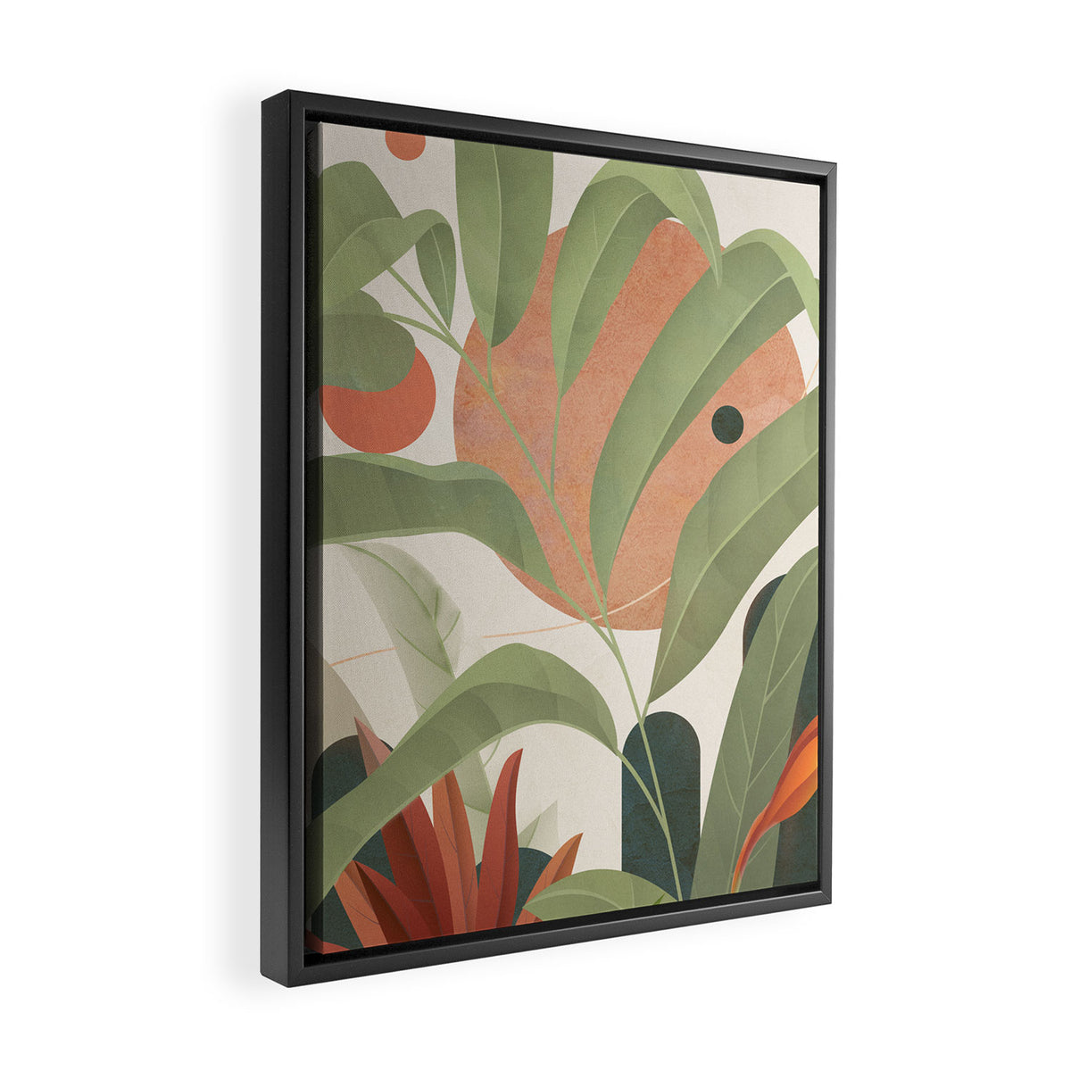 Elegant Shapes 22 Framed Canvas Print Gallery Image 2