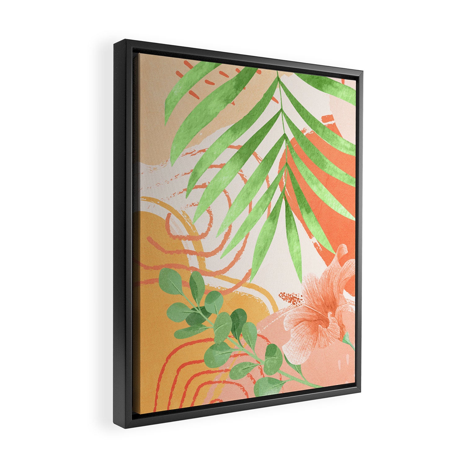 Elegant Shapes 25 Framed Canvas Print Gallery Image 2