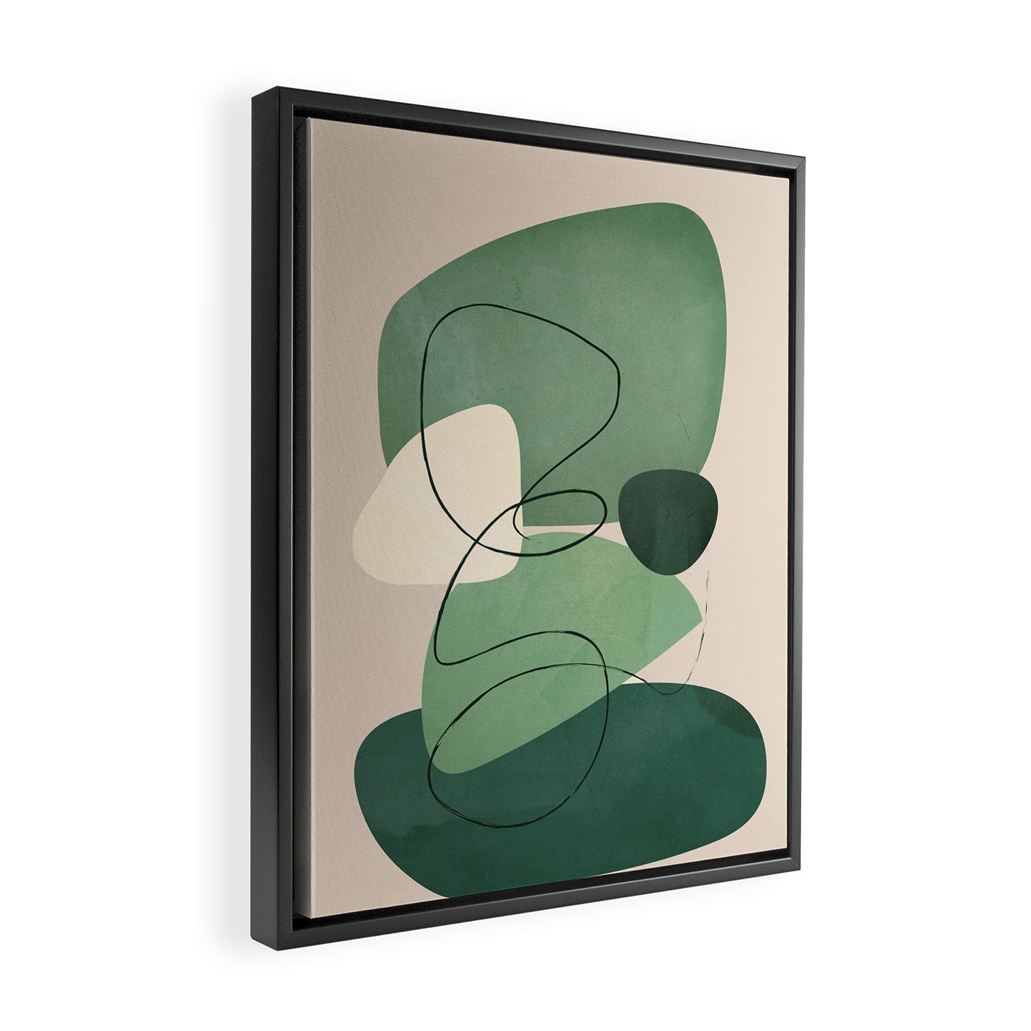 Floating Abstraction 10 Framed Canvas Print Gallery Image 2
