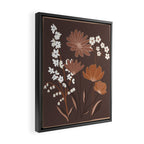 Floral Mocha 1 Framed Canvas Print Gallery Image 2