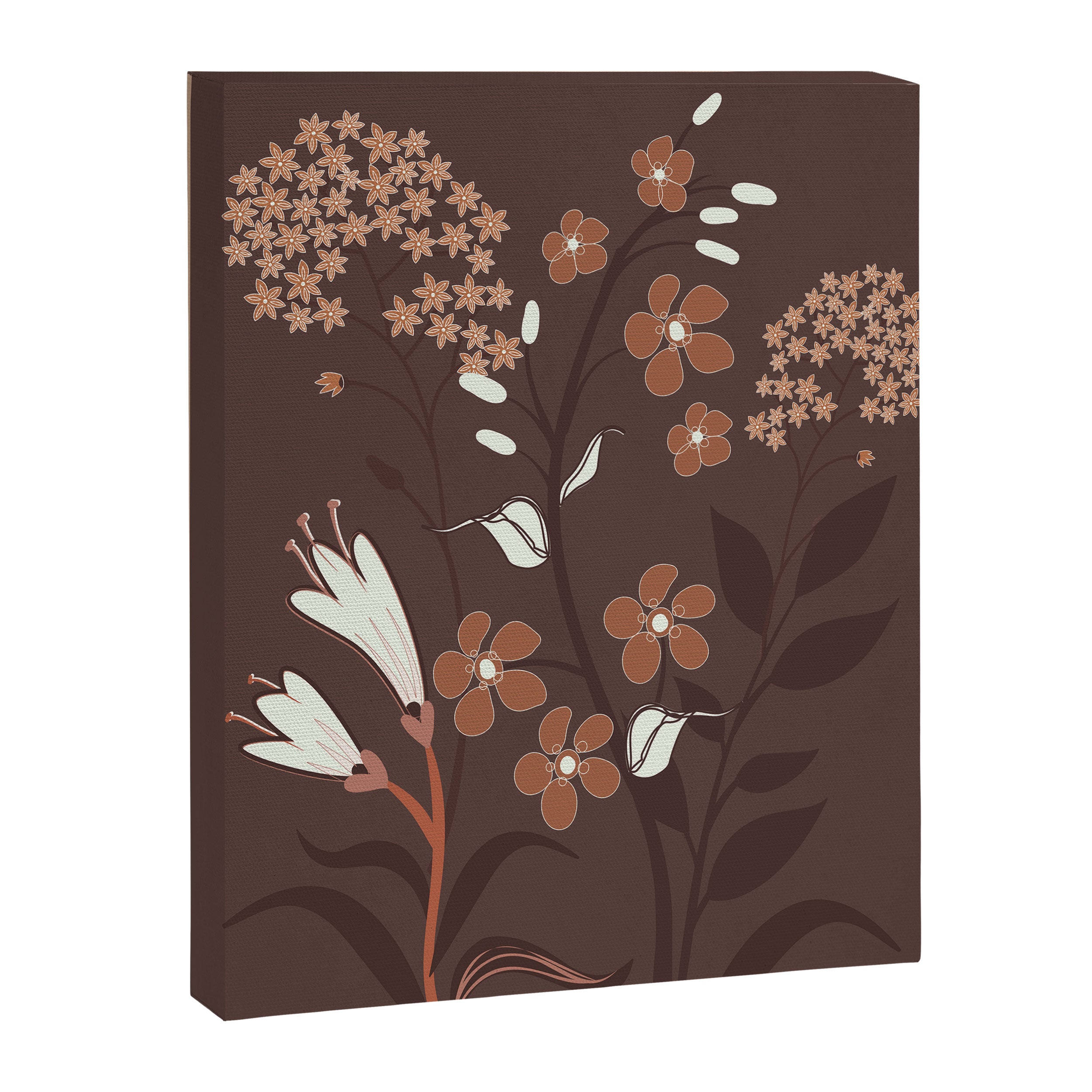 Floral Mocha 2 Canvas Print Gallery Image 8