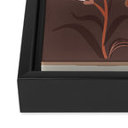 Floral Mocha 2 Framed Canvas Print Gallery Image 3
