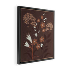 Floral Mocha 2 Framed Canvas Print Gallery Image 2