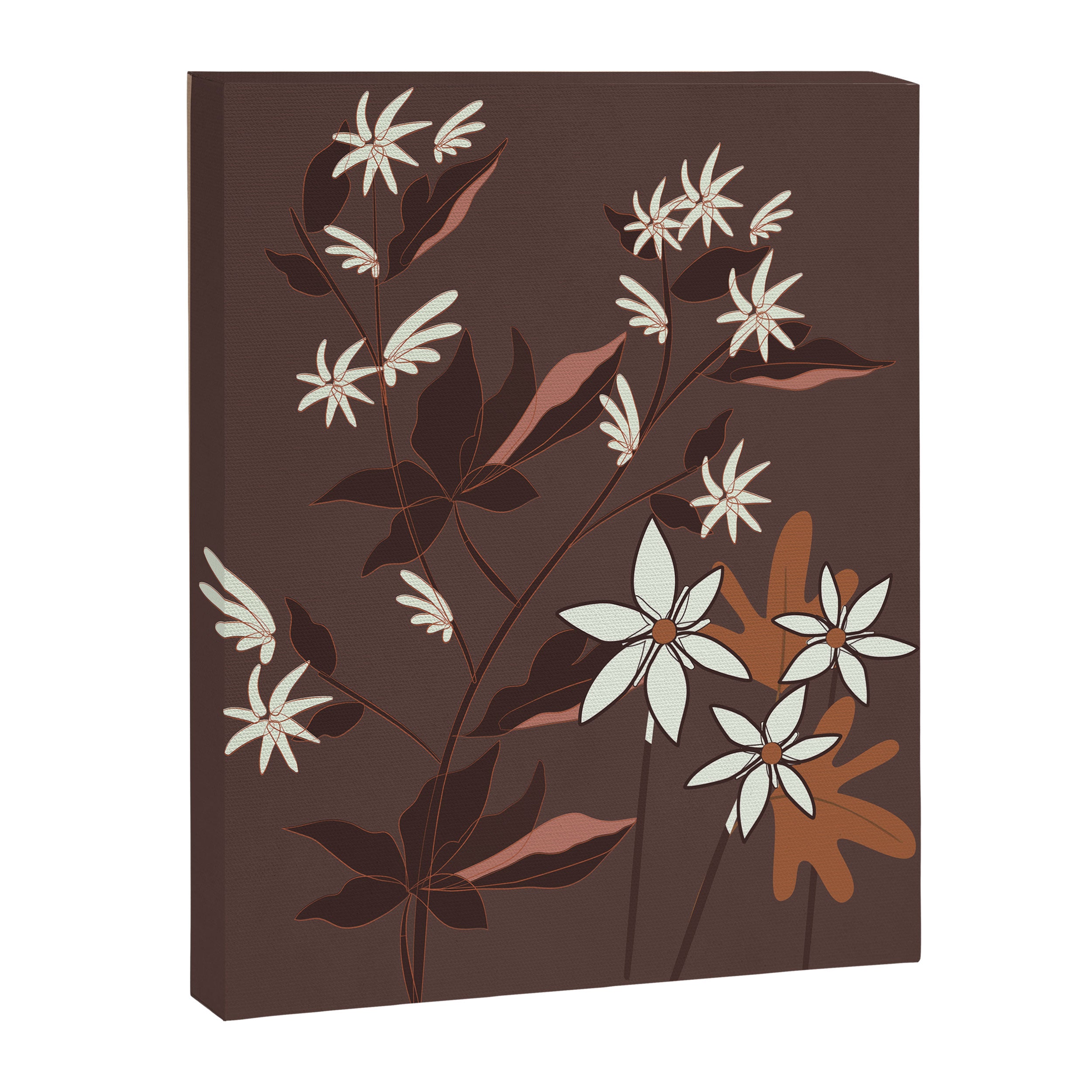 Floral Mocha 3 Canvas Print Gallery Image 8