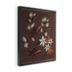Floral Mocha 3 Framed Canvas Print Gallery Image 2