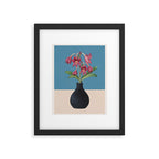Flowers in Black Vase 1 Framed Art Print Gallery Image 5
