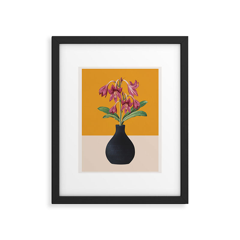 Flowers in Black Vase 2 Framed Art Print Gallery Image 5