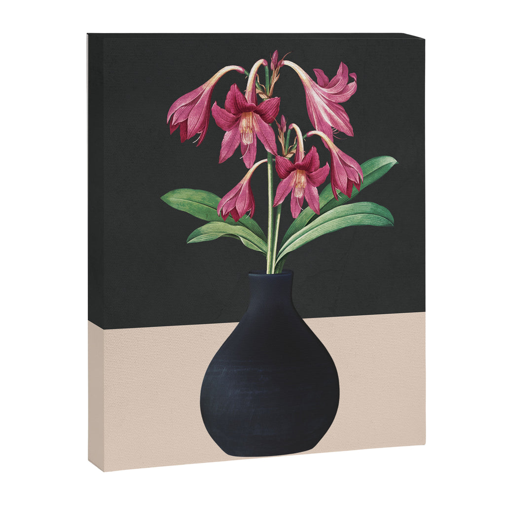 Flowers in Black Vase 3 Canvas Print Gallery Image 6