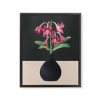 Flowers in Black Vase 3 Framed Canvas Print Gallery Image 6