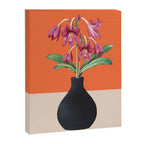 Flowers in Black Vase 4 Canvas Print Gallery Image 6