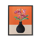 Flowers in Black Vase 4 Framed Canvas Print Gallery Image 6