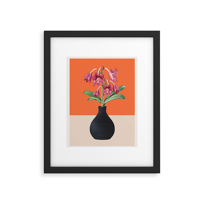 Flowers in Black Vase 4 Framed Art Print Gallery Image 1