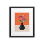 Flowers in Black Vase 4 Framed Art Print Gallery Image 5