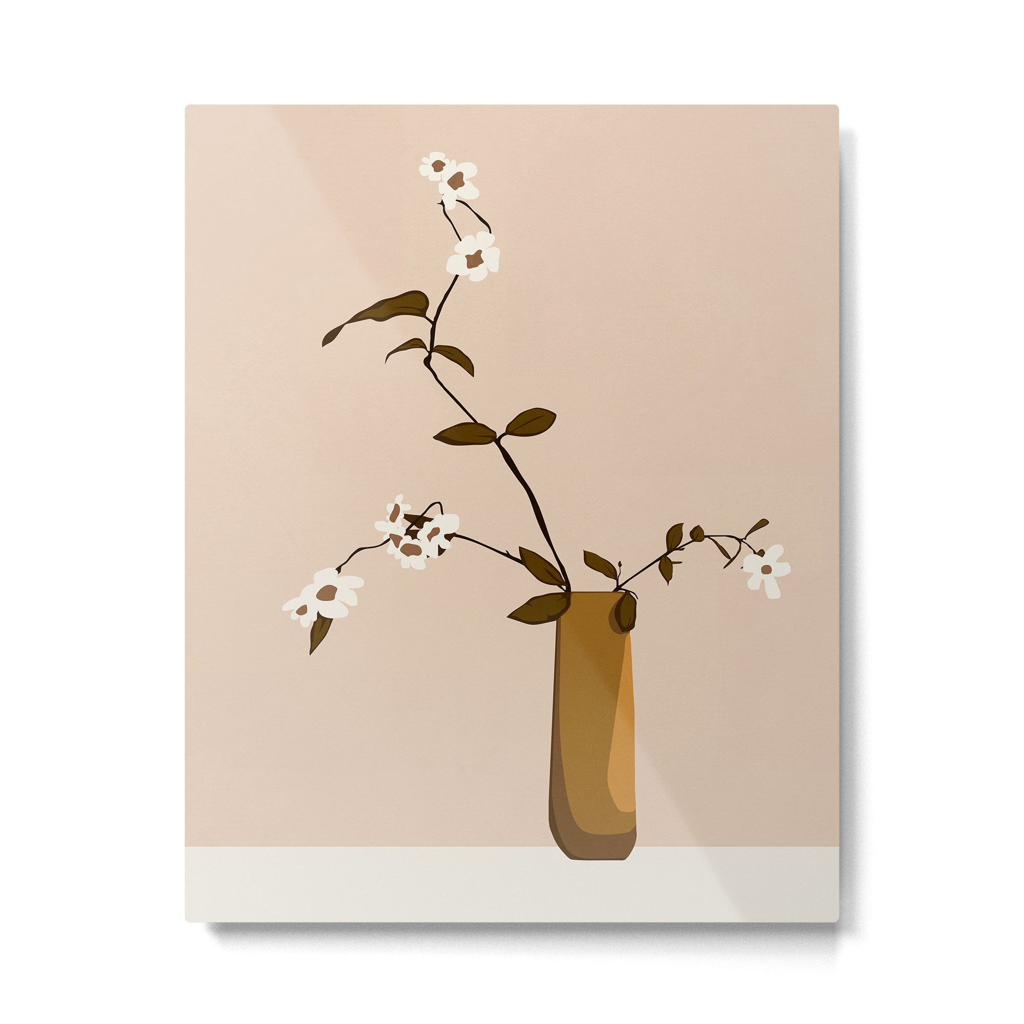 Flowers in the Vase Metal Print Gallery Image 4