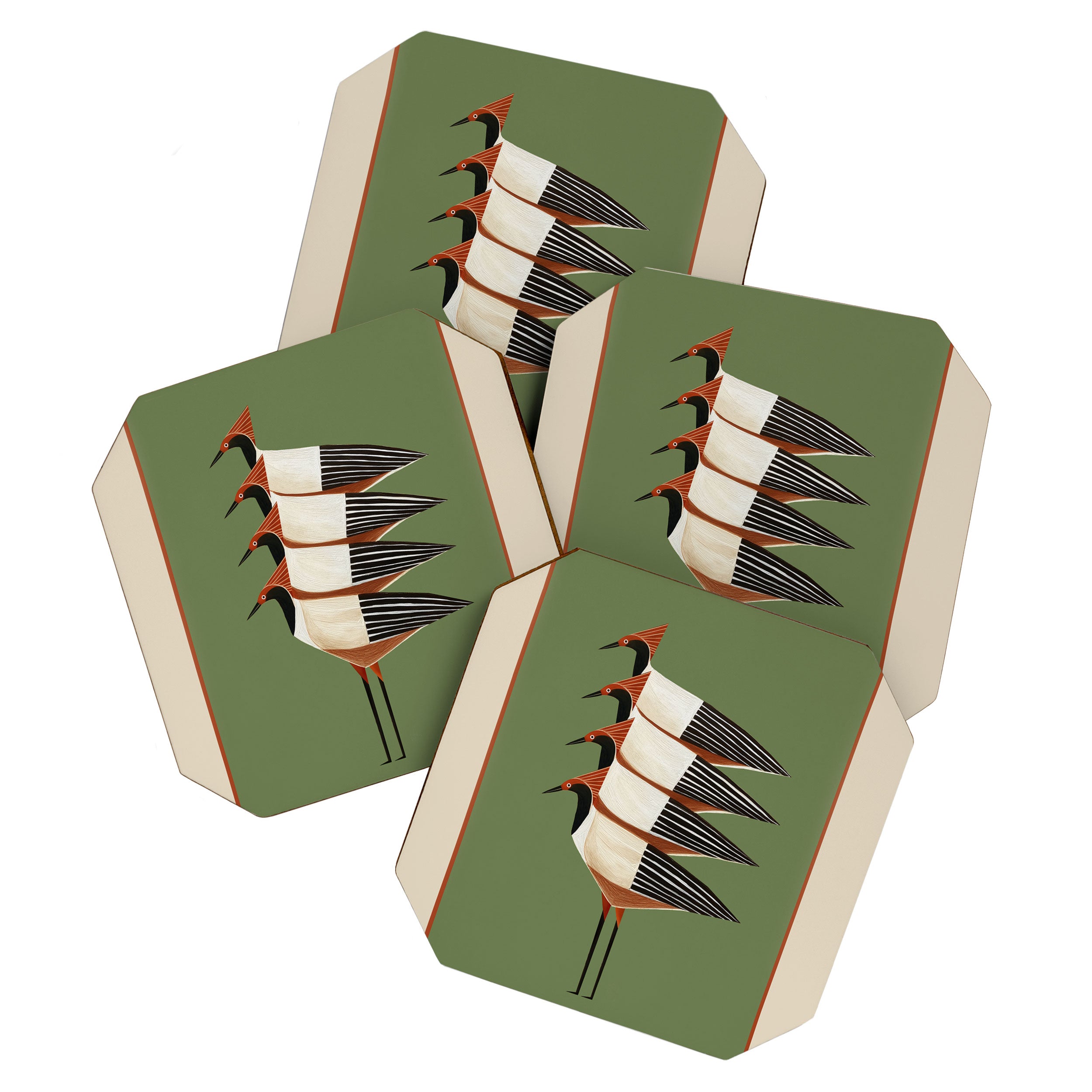 Four Birds I Coaster Gallery Image 1
