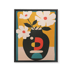 Geometric Blossom 1 Framed Canvas Print Gallery Image 6