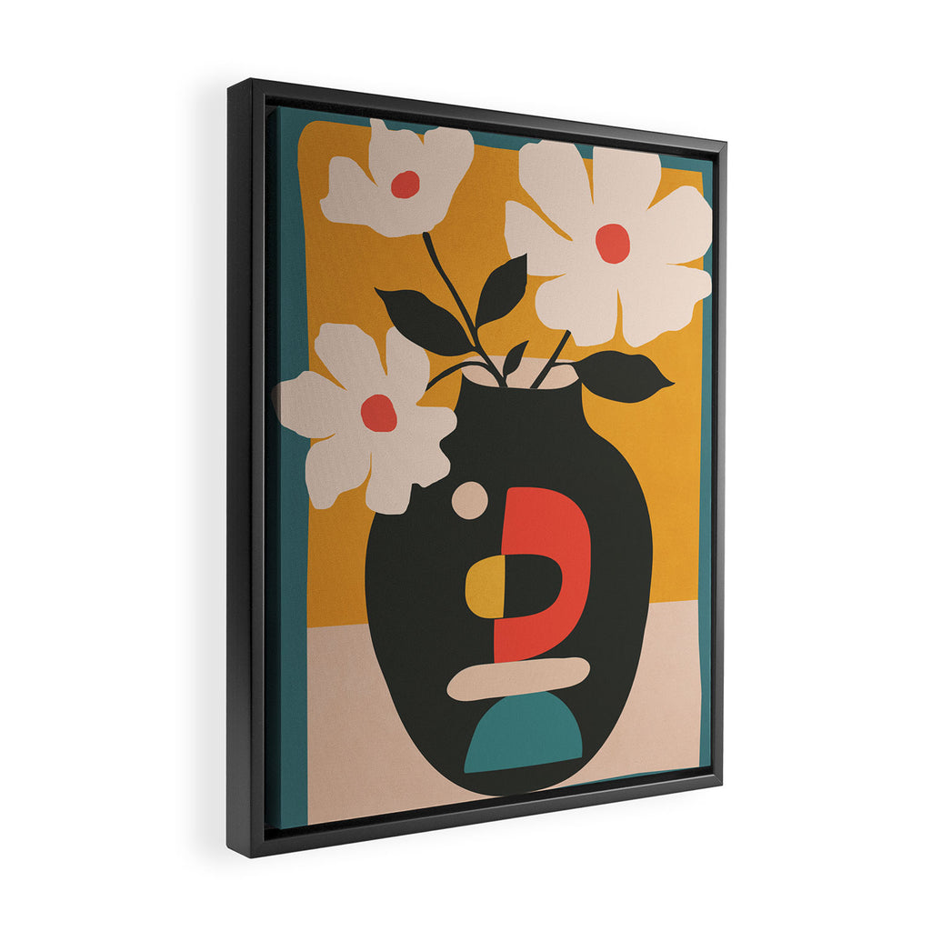 Geometric Blossom 1 Framed Canvas Print Gallery Image 2