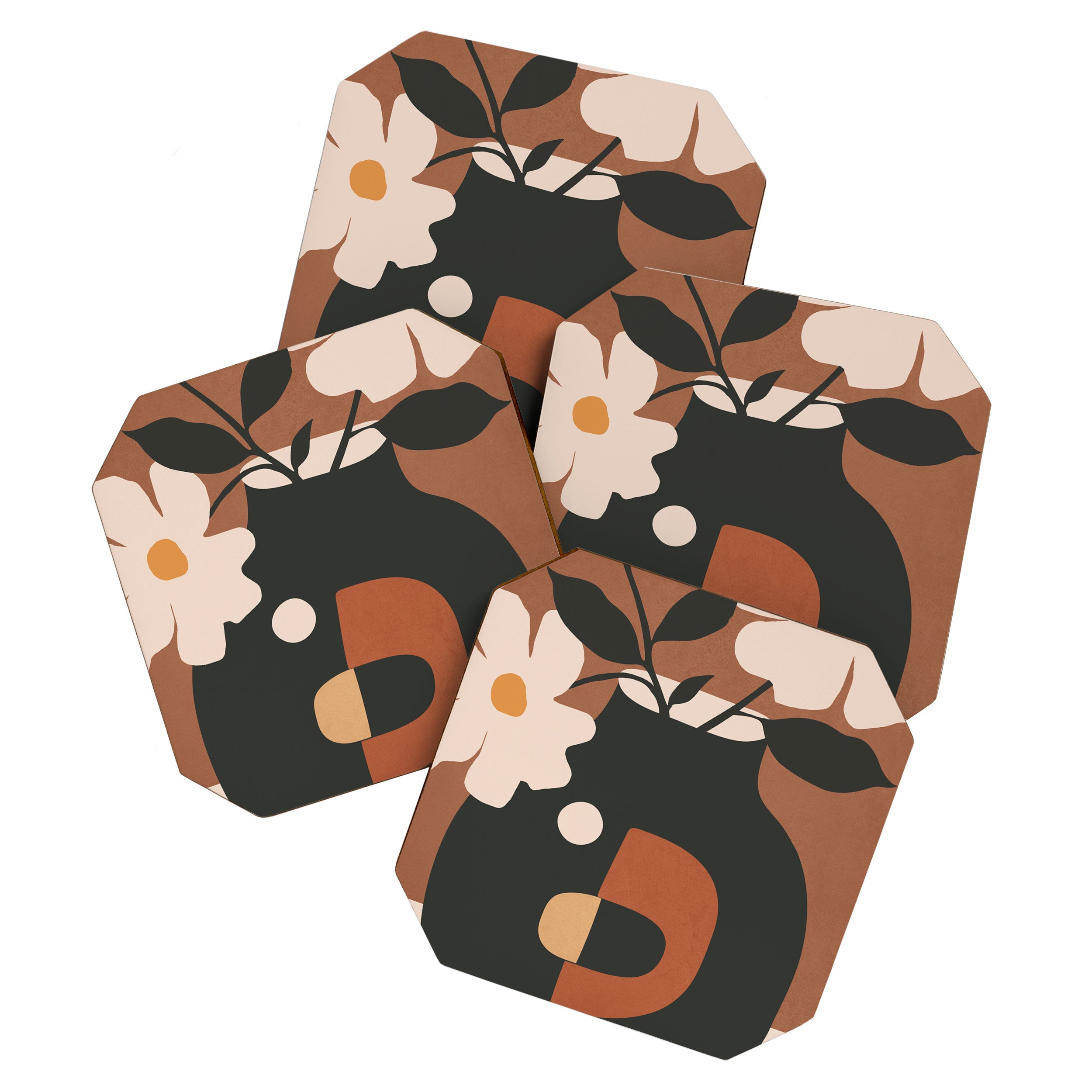 Geometric Blossom 2 Coaster Gallery Image 1