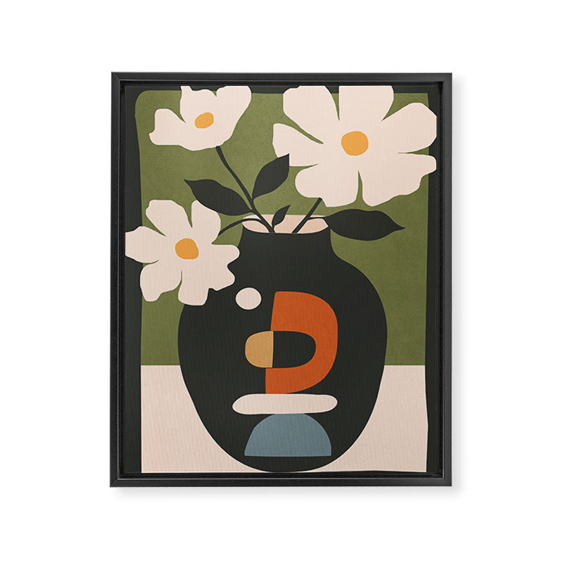 Geometric Blossom 3 Framed Canvas Print Gallery Image 6