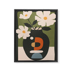 Geometric Blossom 3 Framed Canvas Print Gallery Image 6
