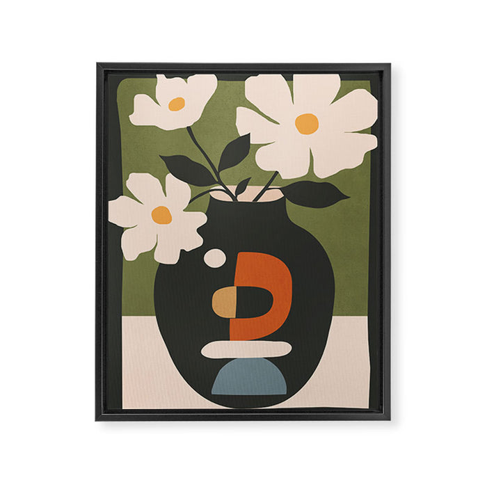Geometric Blossom 3 Framed Canvas Print Gallery Image 1