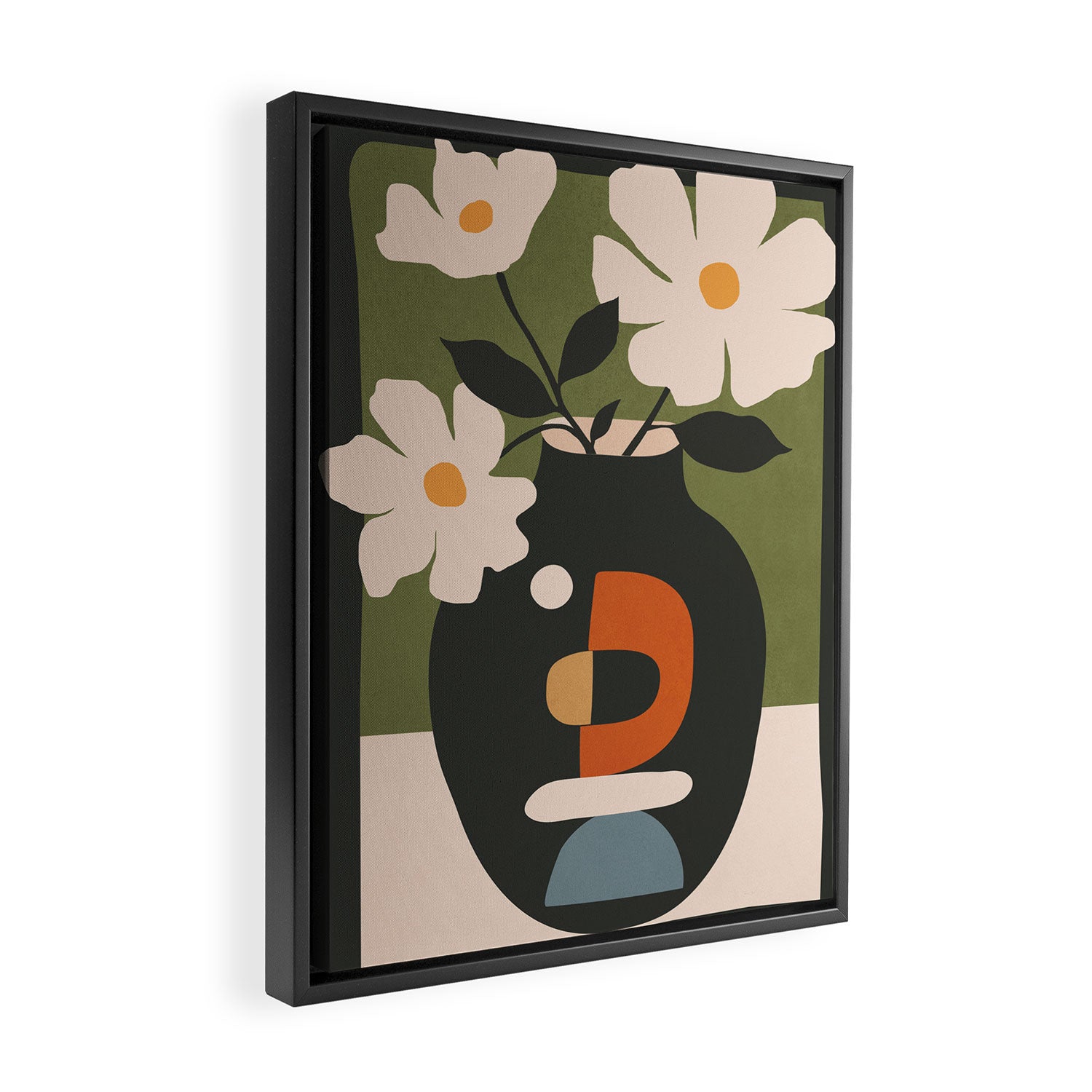 Geometric Blossom 3 Framed Canvas Print Gallery Image 2