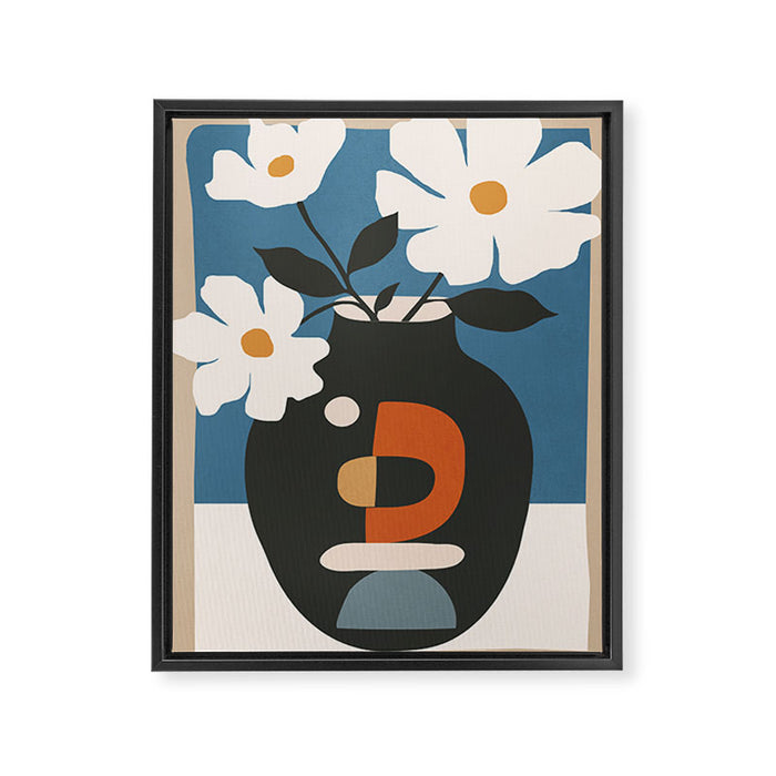 Geometric Blossom 4 Framed Canvas Print Gallery Image 1