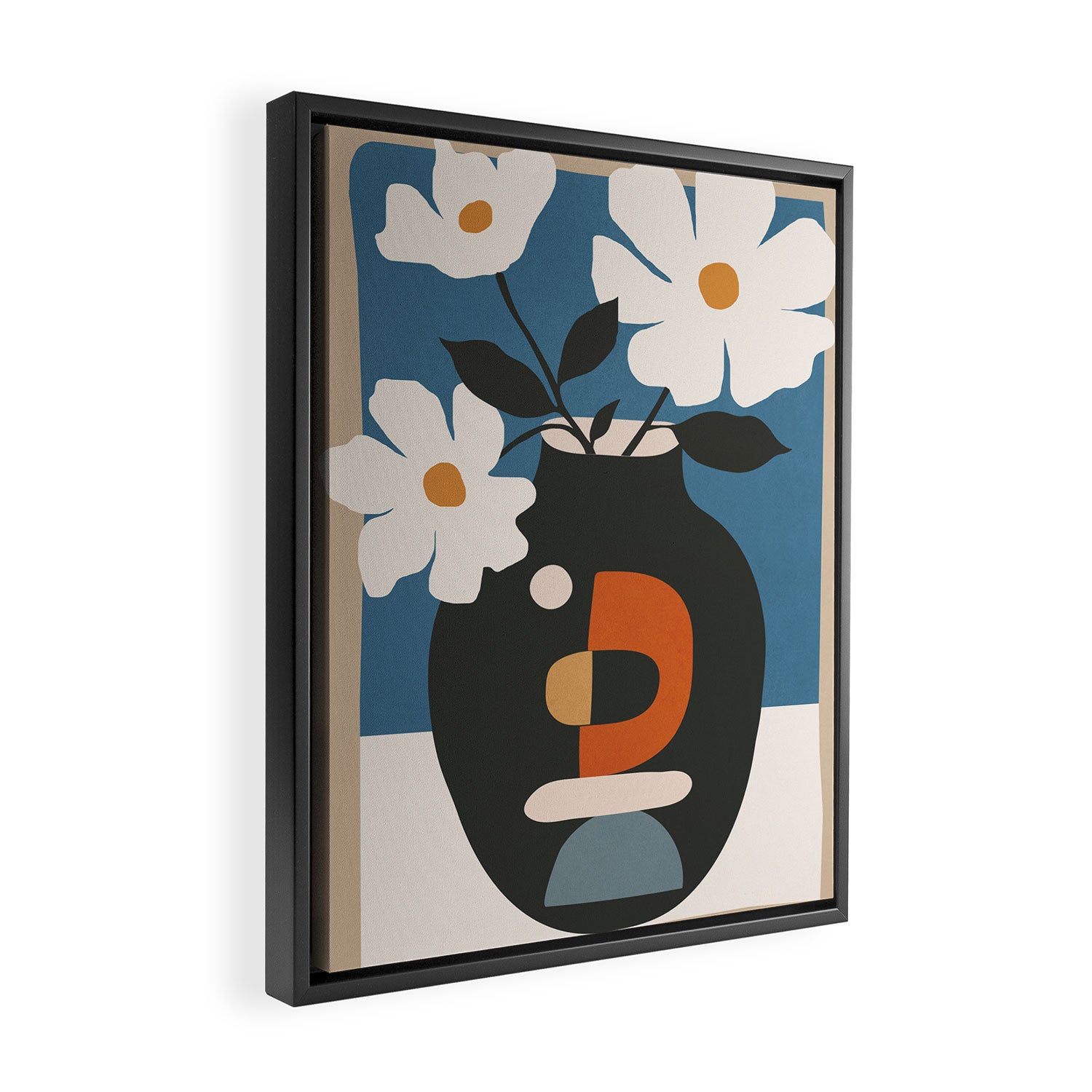 Geometric Blossom 4 Framed Canvas Print Gallery Image 2