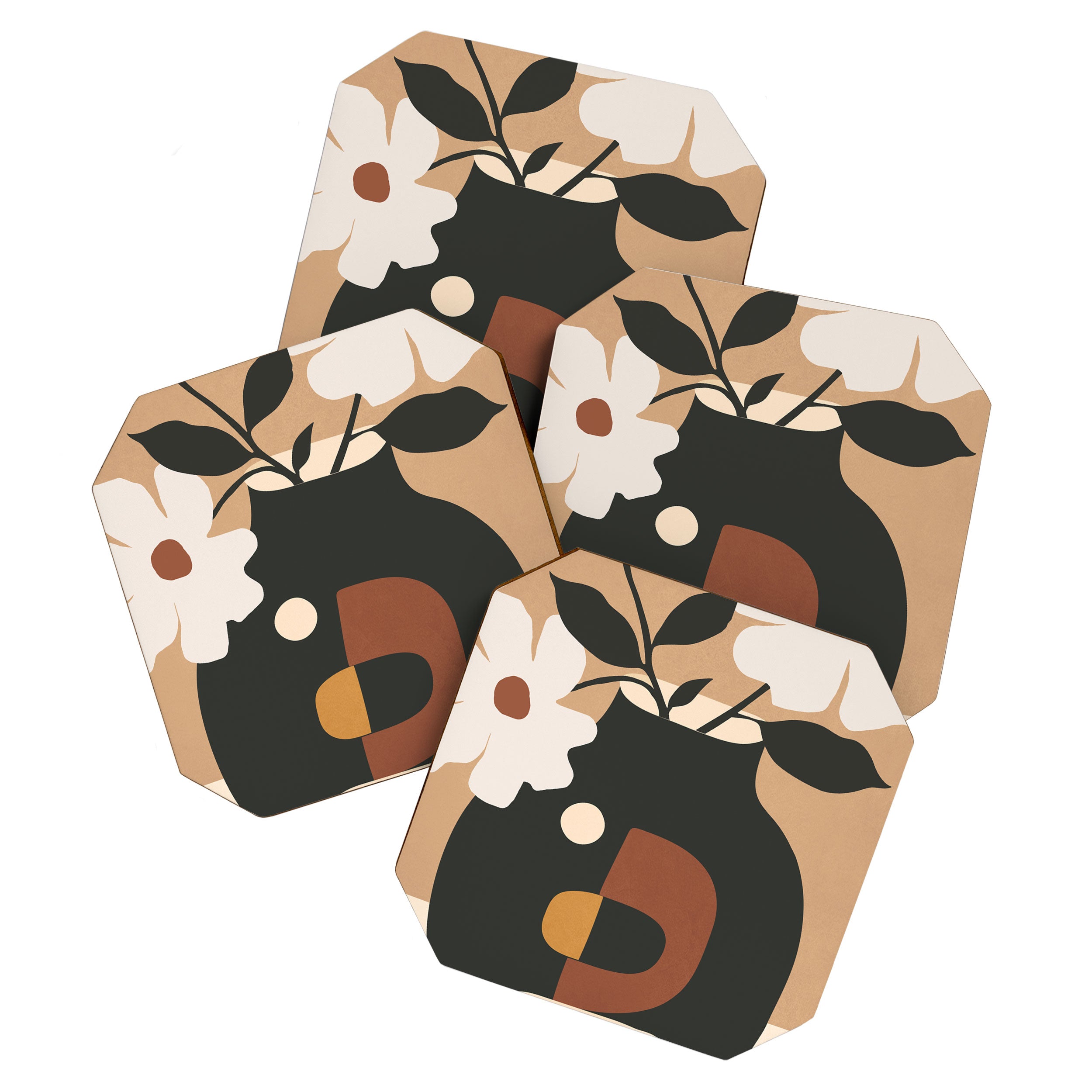 Geometric Blossom 5 Coaster Gallery Image 1