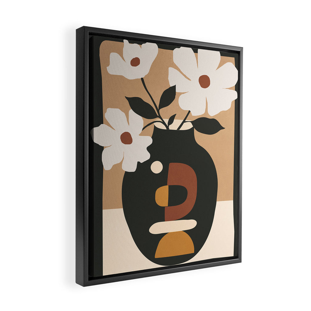 Geometric Blossom 5 Framed Canvas Print Gallery Image 2